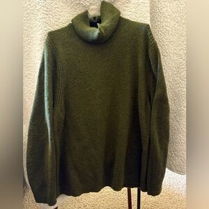 Cozy Olive Green Turtleneck Sweater
